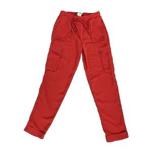 Women’s Silver Wishes Red Flowy Dress Pants Holiday LF Size 6 $148 MSRP